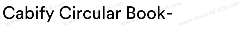Cabify Circular Book字体转换